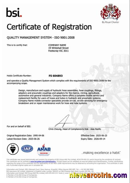 UK certificate of registration